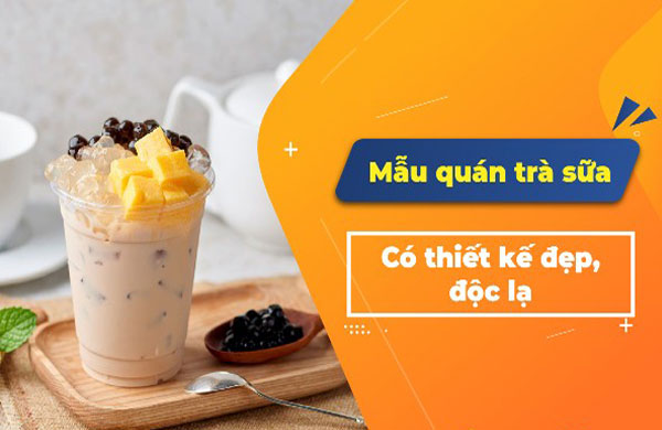 mẫu website quán bán trà sữa